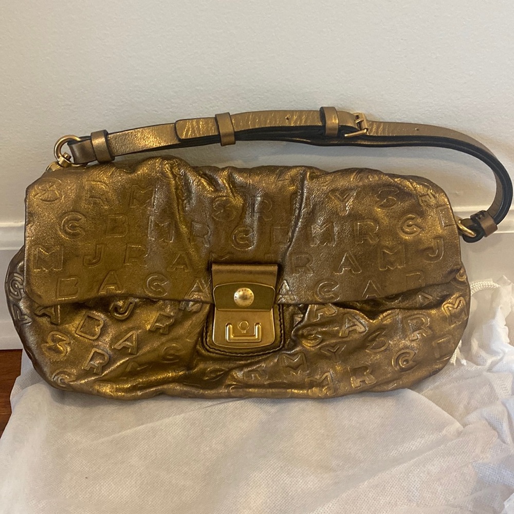 Marc Jacobs gold shoulder bag